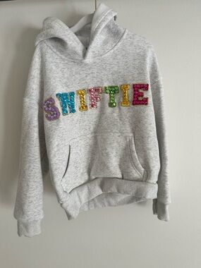 Lola & the Boys  'Swiftie' Sequin Letter Hoodie Sweatshirt